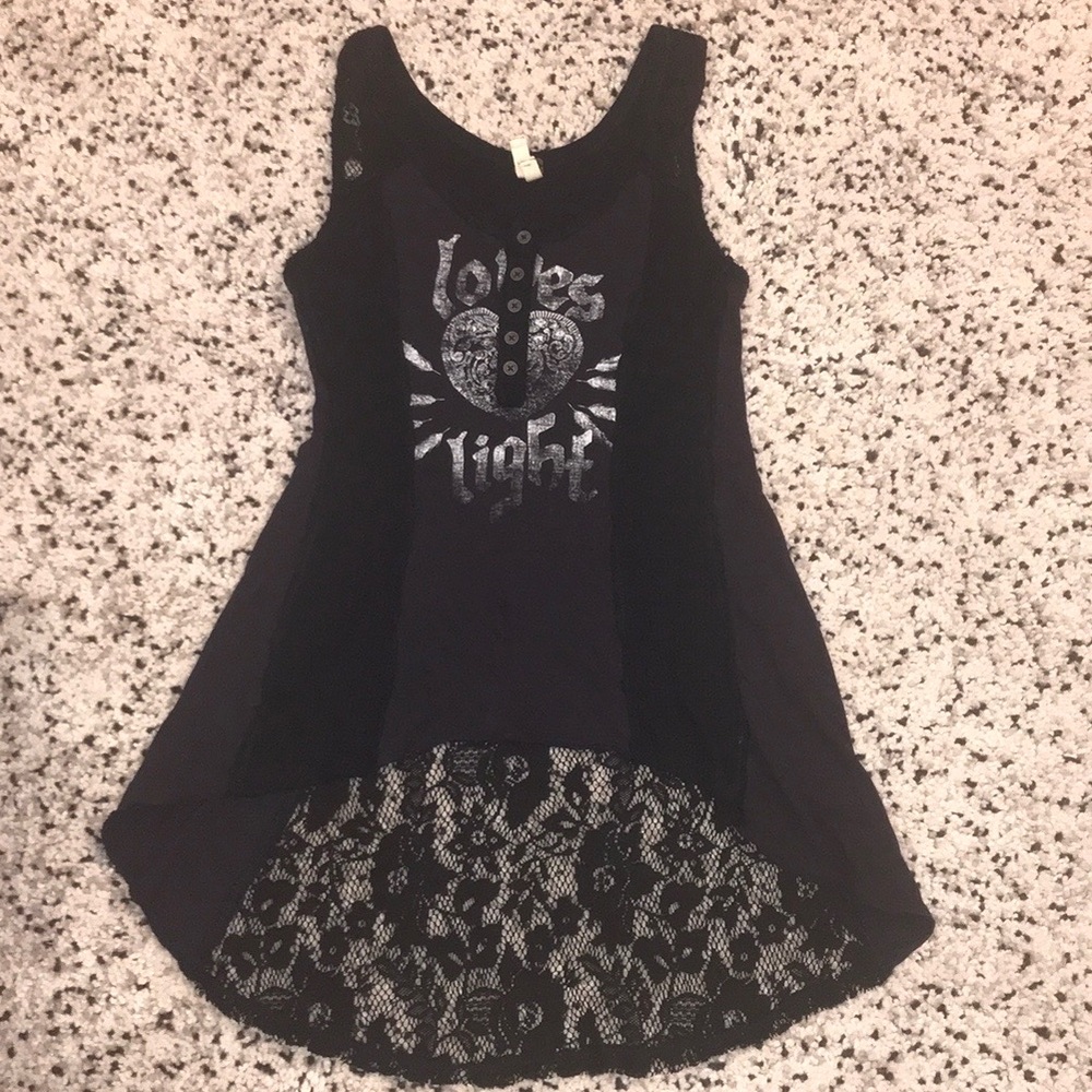 Just In✨ Free People Black Lace Cotton Tunic - Picture 5 of 9